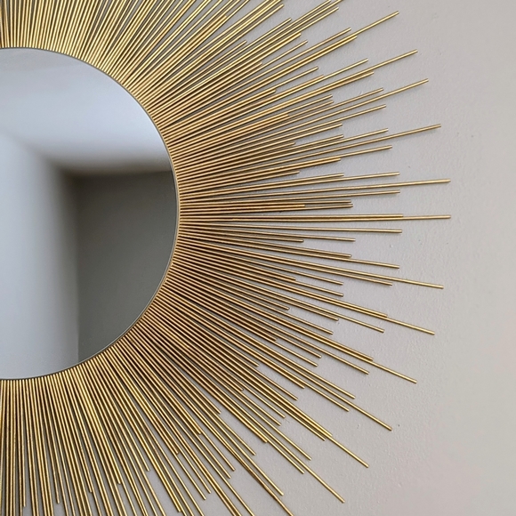 Extra Large 35" Gold Sunburst Mirror Decorative Wall Mirror - Picture 5 of 10
